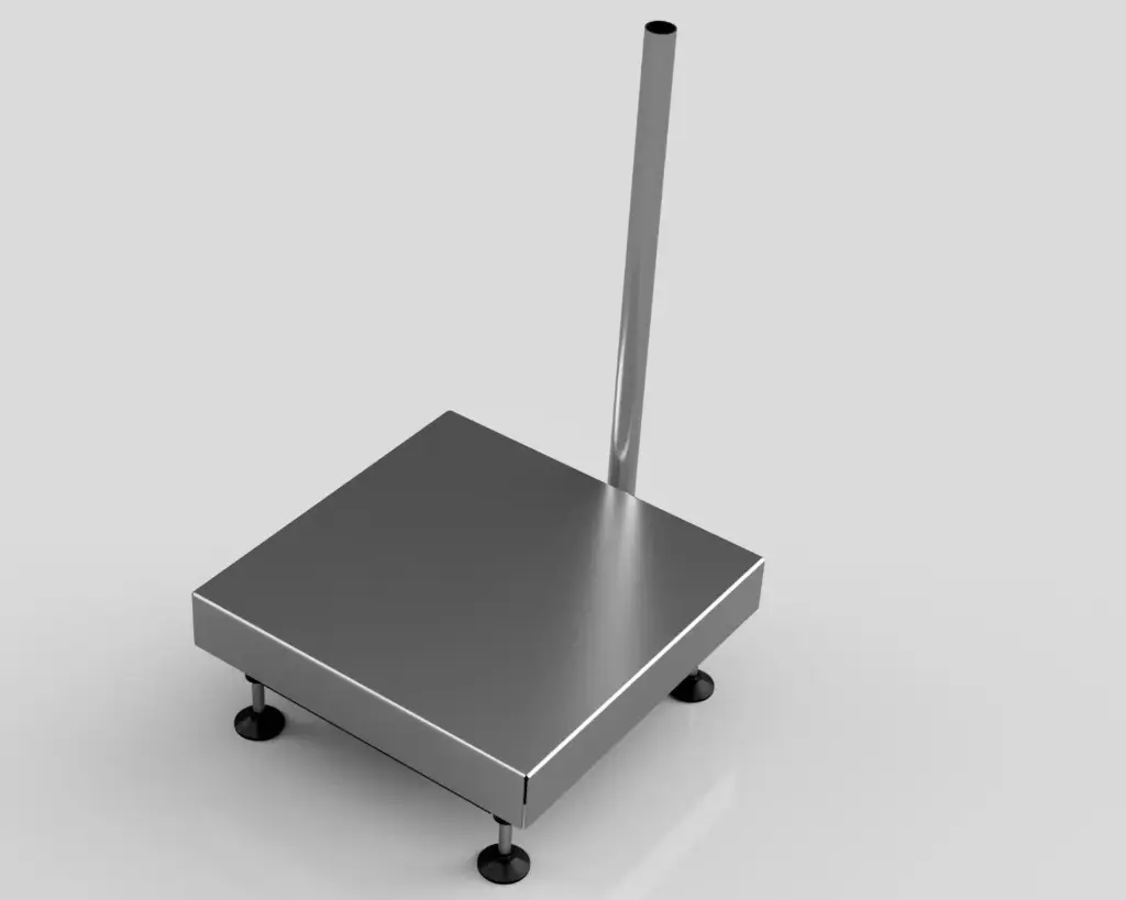 [LWINOX-500-P1SP-PI-0506] Cantar platforma tip P1SP-PI 500x600mm cu indicator de greutate tip WINOX sarcina maxima 500kg